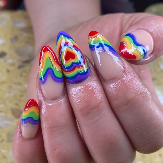 Med Acrylic Freestyle + Luxury Mani at Majestic Phoenix in Dublin, VA